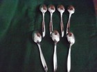 Wm Rogers Is Sweep Pattern Silverplate Soup Tablespoons Set Of 7 1958
