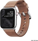 Nomad Modern Strap For Apple Watch 40mm 38mm   Natural Leather   Silver Hardware
