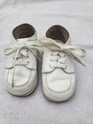 Vintage Stride Rite White Leather Baby Toddler Shoes Moccasins Size 5 1 2 2e