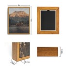 Framed Canvas Wall Art Vintage Print Oil Paintings Western Cowboy Mid Century   