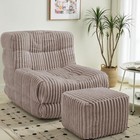 Large Bean Bag Chairs For Adults And Teens With Ottoman  Comfy Big Beanbag 