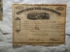 Stony Creek Rail Road Company  Stock Certificate  1872