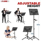 5 Core Music Stand Adjustable Book Stands Foldable Portable Sheet Holder