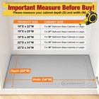 Aisslro Under Sink Mat 34  X 22   Waterproof Silicone Cabinet Organizer Prote   