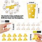 80 Pcs Artificial Resin Popcorn Miniature Popcorn Prop Figurines Lifelike Faux P