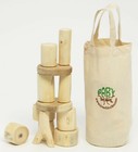 Wooden Tree Blocks Barkless 12 Piece Large Baby Real Wood Building Blocks 954513