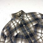 Vintage Chess King Checked Shirt Size Large Long Sleeve Made In Singapore Retro 