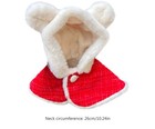 Holiday Xmas  Winter Warm Cape Hoodie For Pets Dogs Cats