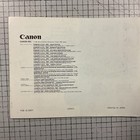 Canon Tx - Camera Manual Original - Instruction Guide Book