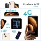 X3 2025 New Cheap 4g Lte Gsm Unlocked Android Phones 6 0    Cell Phone 2gb Ram    