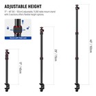 Neewer Extendable Camera Desk Mount 1 4  ball Head 1 4  screw Adapter c Clamp