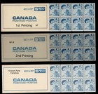 Centennial Booklets  58   set Of 3 All Different Listed Varieties Mnh Xf  65  
