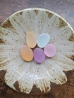 Beautiful Rare Color Sea Glass 5pcs  Surf Tumbled  Weathered  Beach Glass  140