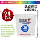 Pouring Masters 40 Ounce  1200ml  Graduated Plastic 40-ounce - Cup  Clear