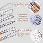 61pcs Ceramic Clay Tools Kit Pottery Tools Clay Sculpting Shapers Carving Too   