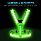 Led Reflective Vest Safety Gear  Light Up Vest For Night Walking Cycling  High V