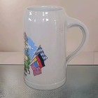 Vintage Grafenw  hr Stoneware German Beer Stein Mug 1l West Germany Flag Military