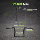 Mofun 10  Rise Meathook Ape Hanger Handlebar For Indian Scout Bobber Rogue Sixty