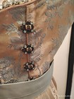 Sz 4 new  Germany alte Liebe oktoberfest dirndl Dress 3-pc beige Blue Flowers