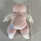 Vintage Eden Pink Soft Baby Girl Doll Plush Lovey Terrycloth Blonde Yarn Hair