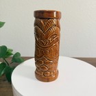 Vintage Brown Ceramic Glazed Tiki Mug Tiki Farm 2003 Designed By Drew Brophy 7 
