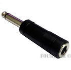 2 Pack Lot - 1 4  Stereo Female Jack To 1 4  6 35mm Mono Male Plug Audio Adapter