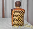 Antique Cast Iron Tammany Bank Mechanical Bank W  Original Base And Trap