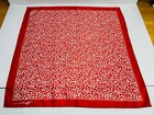 Vintage 1978 Hallmark Mary Ann Heart Scarf Red And White 27   