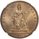 1871-a Germany Prussia Victory Taler Silver Coin - Ngc Ms 64 - Km  500