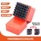 6mm 1 4  36pcs Letter   Number Stamp Punch Set For Imprinting Metal Wood Leather