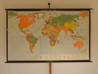 School Wall Map Beautiful Vintage World Map 1945-1975 269x166