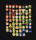Roblox Youth Boys Multiple Character Color Grid Black Shirt New S-xl