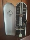 Vintage Wittner Taktell  Metronome Germany 8  Original Red Metal Case 