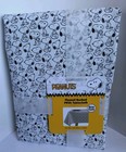 Peanuts Snoopy Black   White Flannel Backed Peva Tablecloth 60  X 84  New  Free