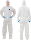 Protective Overalls Disposable Coveralls  Front Zipper Elastic Waistband   Cu   