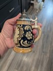 Vintage German Beer Stein Made In Germany - Rounded Belly On Cup