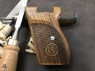 Cz Vzor 70-50 7 65mm 32 Acp Turkish Walnut Wood Grips Handmade Diamond Checkered