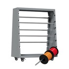 Cable Spool Holder Wire Rack Dispenser W  6 Rods Multiple Axle 300lb Capacity