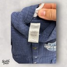 Harley Davidson Baby Jacket 6 To 9 Months Blue Cotton Motorcycle Logo Coat Vtg
