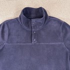 32 Degrees Heat 1 4 Snap Arctic Fleece Pullover Blue Women s Size Small