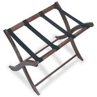 Wood  Fully Assembled Walnut Luggage Rack Foldable Suitcase Stand Luggage Holder