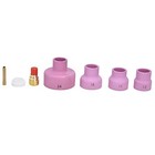 Welding Cups  Gas Lens Kit Includes 4 Pcs Ceramic Cup Electrode Holder