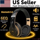Wireless Headphones Bluetooth Noise Cancelling Stereo Earphones Over Ear Headset