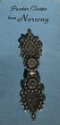 Vintage Pewter Frog Clasp 4-1 4    Wow    marked Tinn -per Norway Wow    Amazing