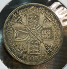 1936 Great Britain Florin Super Original Xf Km-834 Chrc