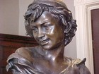 Antique French Bronze Bust Statue  pecheur Neapolitain  After J  Bapt  Carpeaux