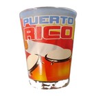 Puerto Rico Shot Glass Souvenir Barware Decorated Music Theme 2 3 8 