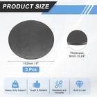 3 Pcs Black A36 Hot Rolled Steel Plate For Diy Projects  6  X 1 4   6 Mm 