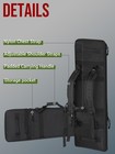 Tactical Long Gun Bag - Soft Double Rifle Case 42  With Lockable Zipper  Back   