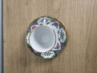 Vintage Hand Painted Chinese Famille Rose Medallion Porcelain Tea Cup   Saucer